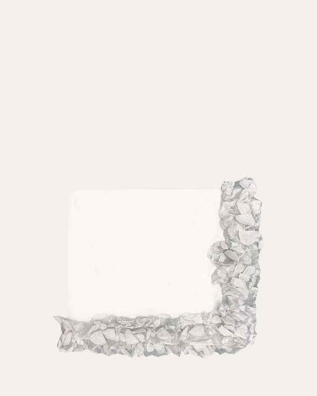 White Romantic Ruffle Napkin